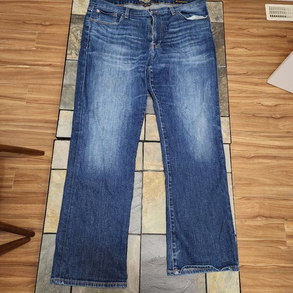Lucky Brand Dungarees Vintage Straight Mens Size 36x32 Regular Dark Wash - Picture 1 of 4